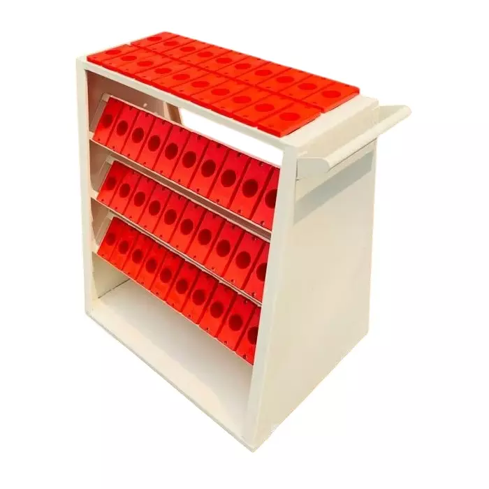 Rimsha Tool Holder Trolley with 70 Pockets 4 Inch (10.16 cm) Wheel Size 800x600x1100 mm Mild Steel for Industrial Use