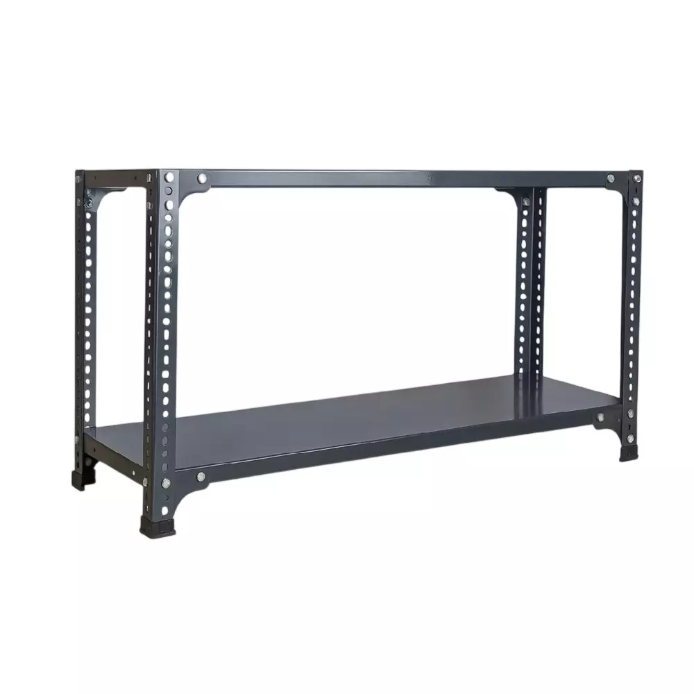 Spacious Shopsy Book Shelf Storage Rack Grey Color 2 Shelves 9(D) x 36(W) Inch