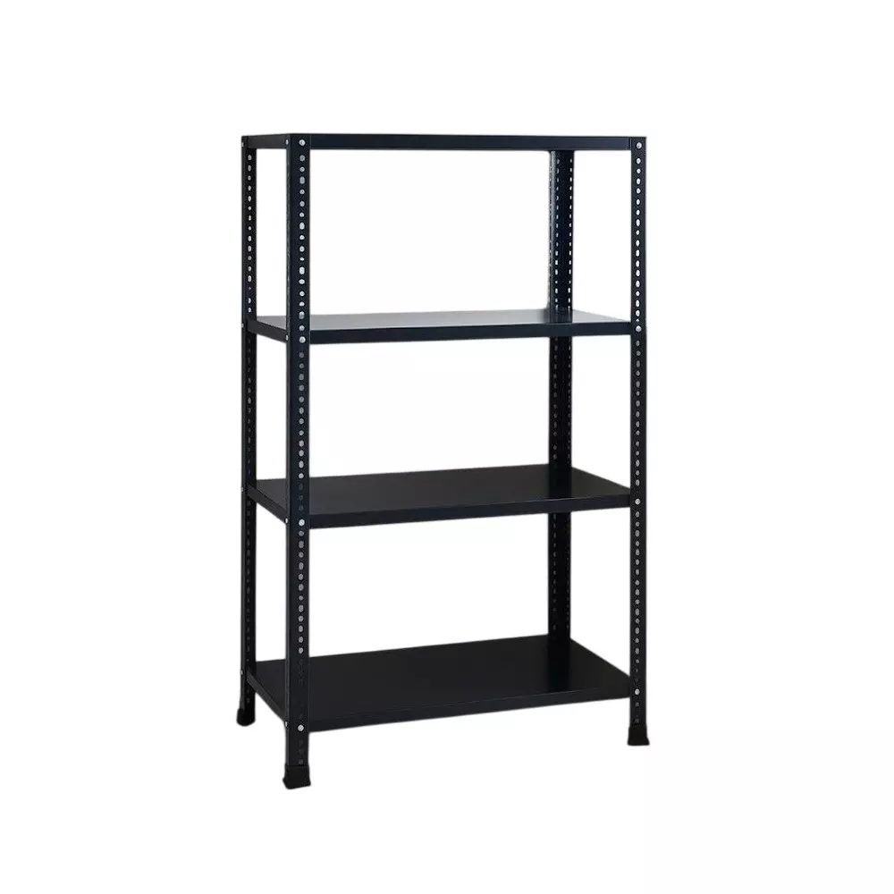 Spacious Metal Kitchen Cabinet Grey 4 Shelves 12x24x73 inch Size