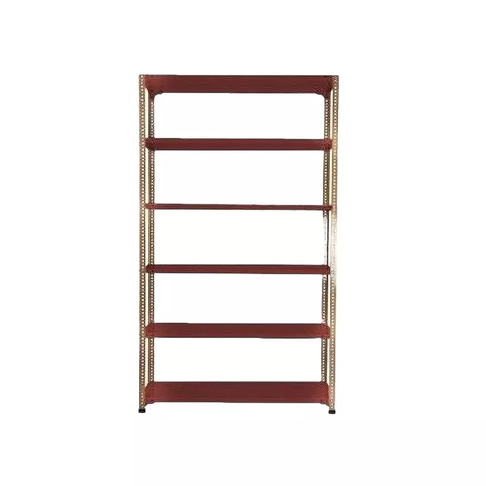 Spacious Metal Kitchen Cabinet Dark Chocolate 6 Shelves 18x36x48 inch Size