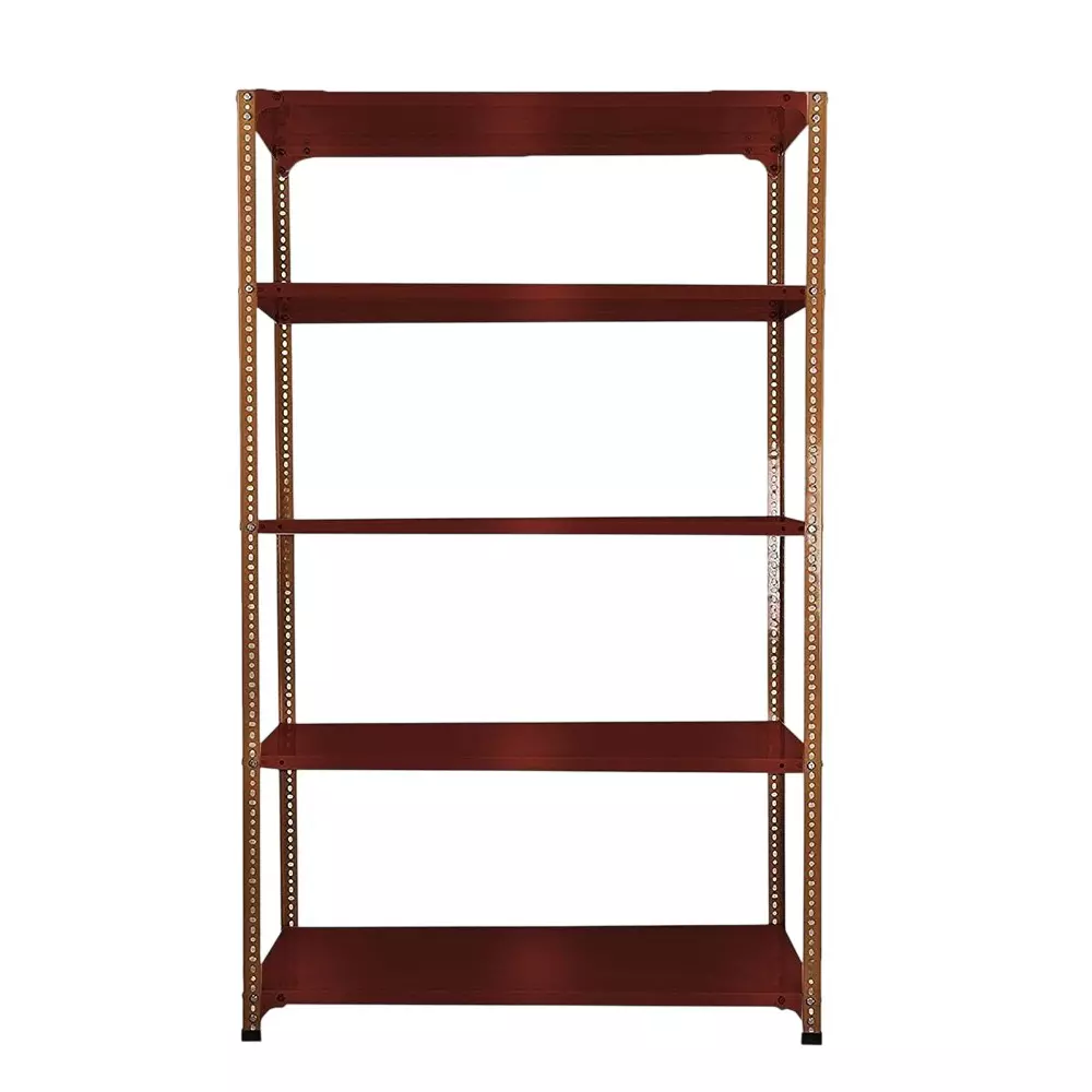 Spacious Metal Kitchen Cabinet Chocolate Brown 5 Shelves 15x36x59 inch Size