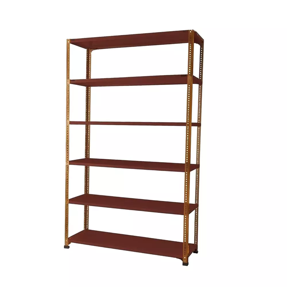Spacious Metal Kitchen Cabinet Dark Chocolate 6 Shelves 15x36x73 inch Size