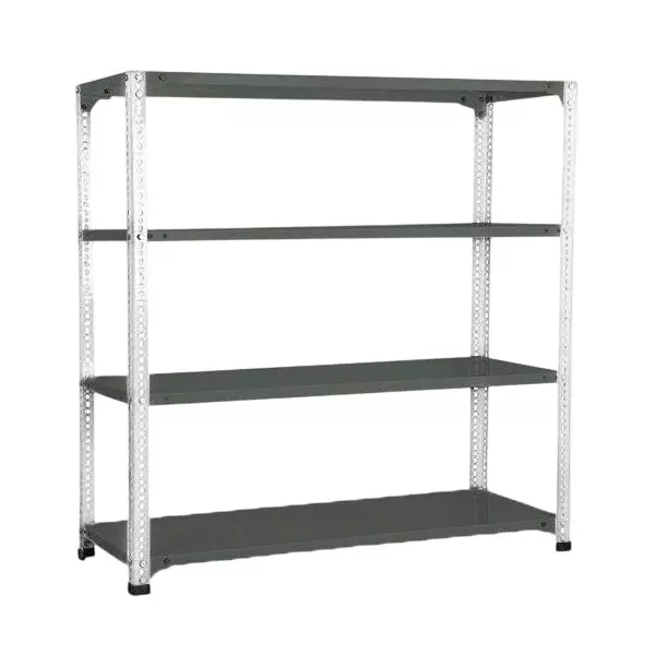 Spacious Luggage Rack Grey and White Color 4 Shelves 9x33x36 inch Size