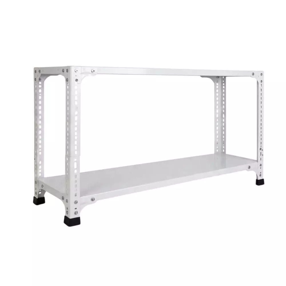 Spacious Book Shelf Rack White Color 2 Shelves 12x33x24 inch Size