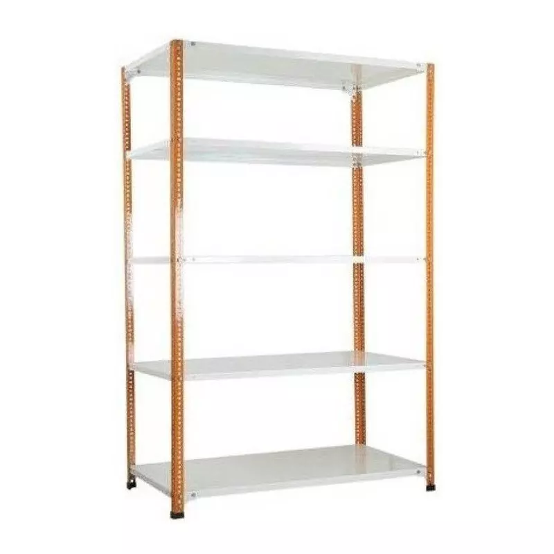 Buy Spacious Luggage Rack Orange and Ivory Color 5 Shelves 12x36x59 ...