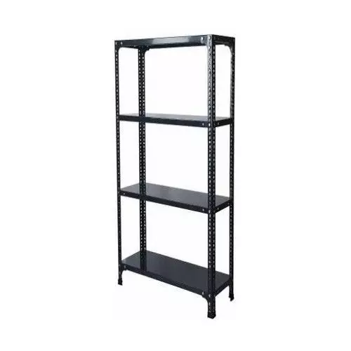 Spacious Luggage Rack Iron Grey Color 4 Shelves 24x36x86 inch Size
