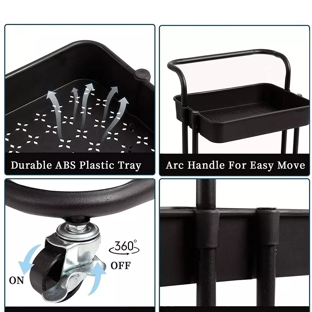 bigapple-multipurpose-foldable-rack-trolley-plastic-3-tier-88x42x36-cm-overall-size-black-with-4-rubber-wheels