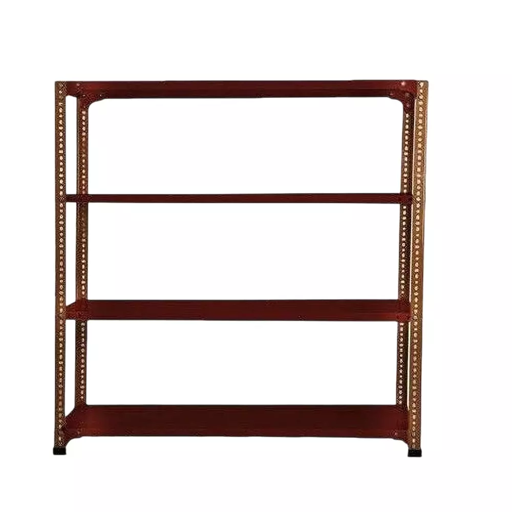 Spacious Metal Kitchen Cabinet Dark Chocolate 4 Shelves 18x36x72 inch Size
