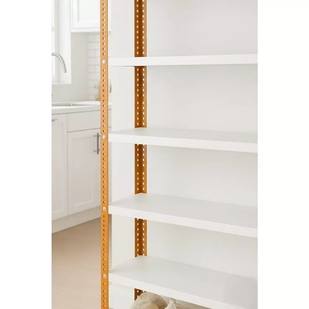 spacious-metal-kitchen-cabinet-orange-and-ivory-5-shelves-15x36x73-inch