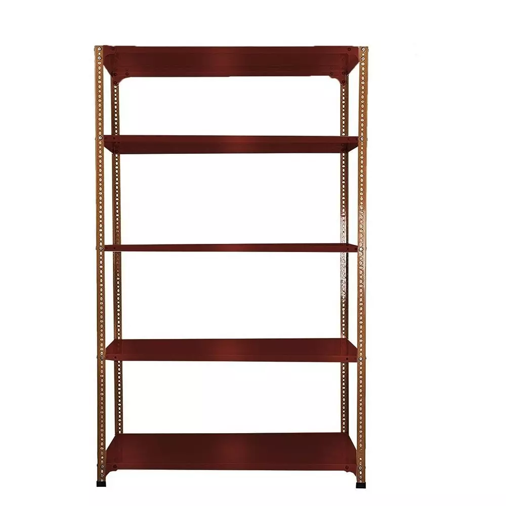 Spacious Metal Kitchen Cabinet Dark Chocolate 5 Shelves 18x36x61 inch Size