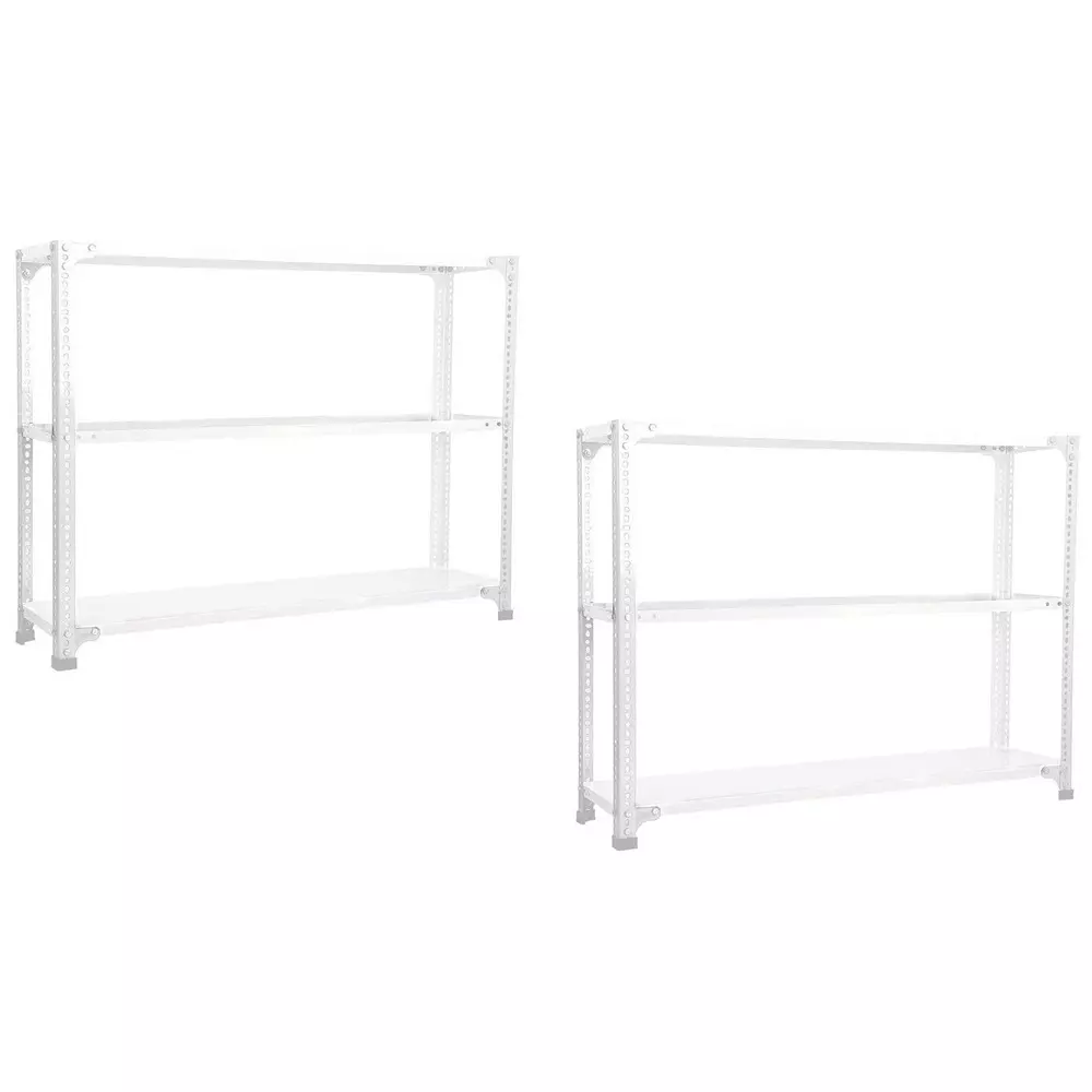 Buy Spacious Luggage Rack White Color 3 Shelves 12x24x36 inch Size ...