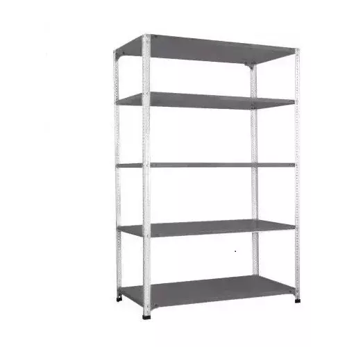 Spacious Luggage Rack Grey and White Color 5 Shelves 12x36x48 inch Size
