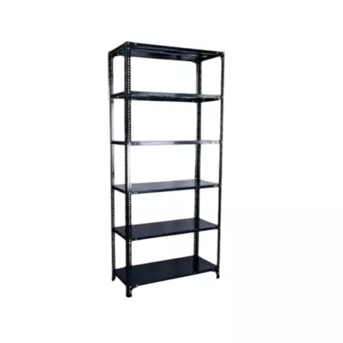 Spacious Luggage Rack Iron Grey Color 6 Shelves 15x36x48 inch Size