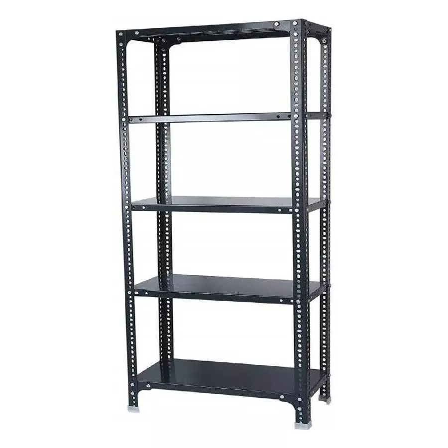 Spacious Luggage Rack Grey 5 Shelves 24x36x87 inch Size