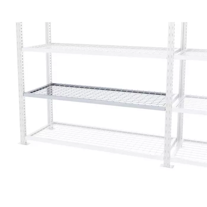Manorga Galvanised Sheet Steel Storage Rack System Shelving System 1250 mm x 400 mm, BTNIVEAU1240SUP01