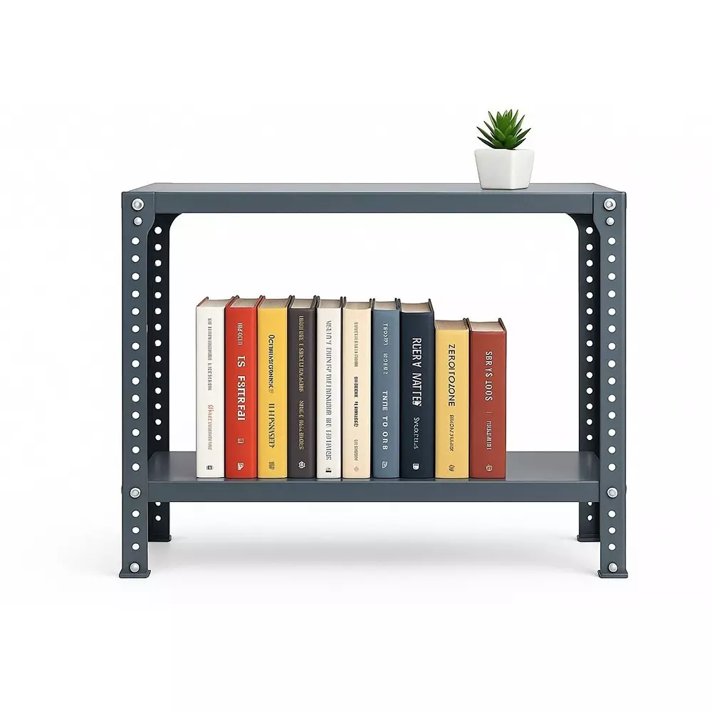 spacious-shopsy-book-shelf-storage-rack-metal-grey-2-shelves-24x9x30-inch-sp4shpyg24x9x30