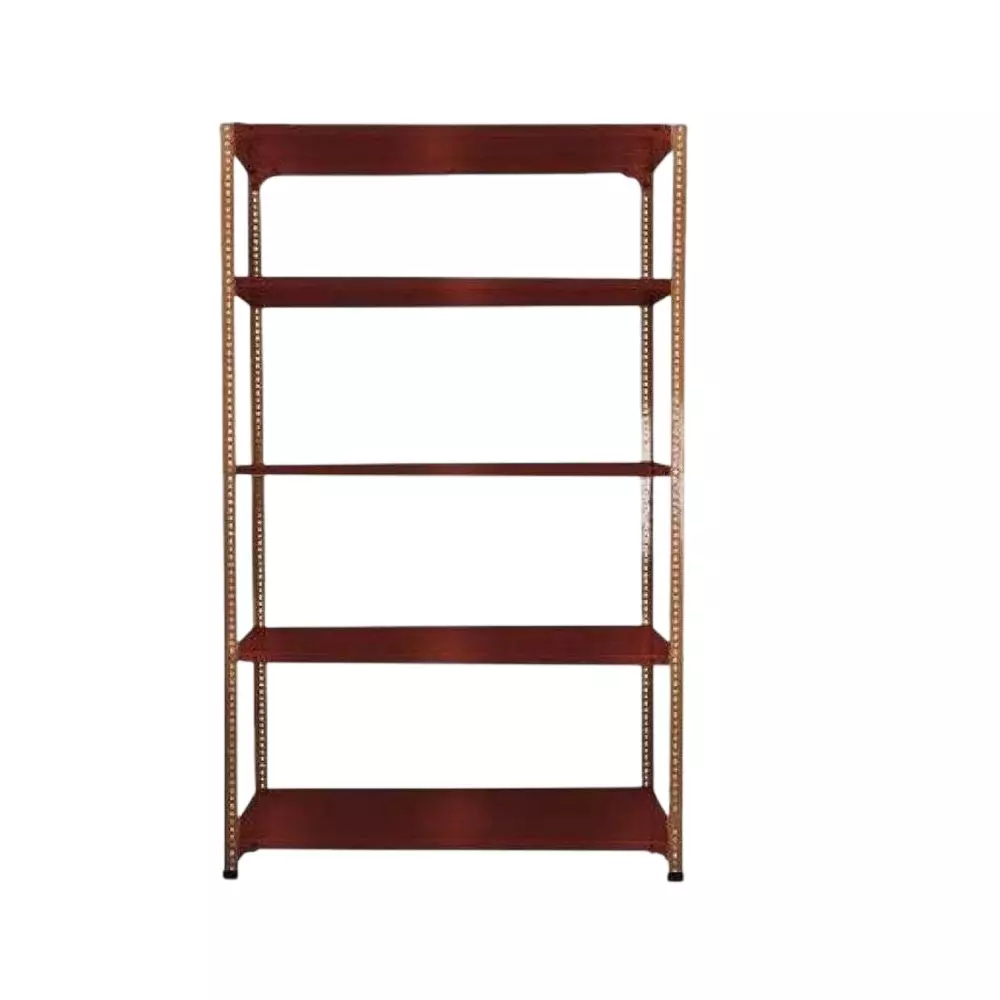 Spacious Metal Kitchen Cabinet Dark Chocolate 5 Shelves 12x36x88 inch Size