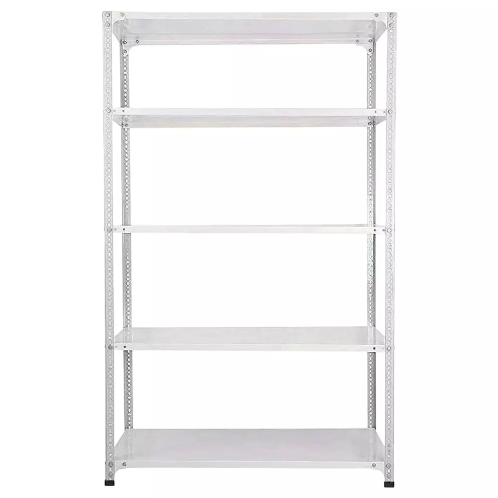 Spacious Metal Kitchen Cabinet White 5 Shelves 12X24X88 inch Size