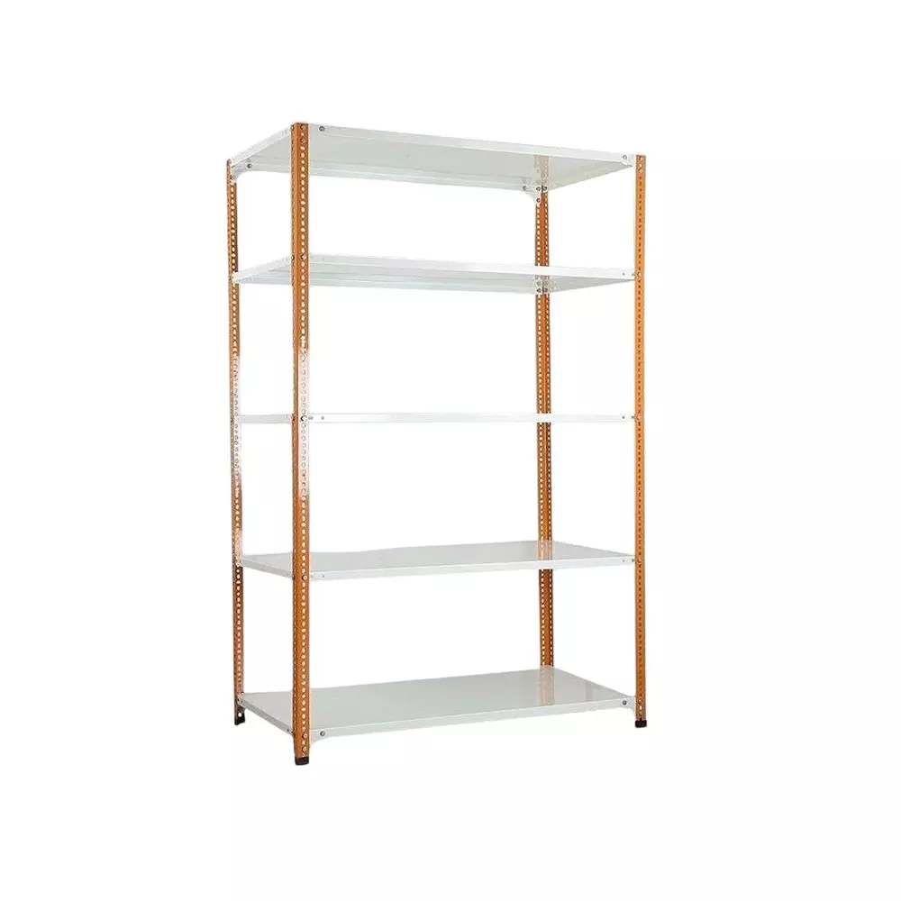 spacious-metal-kitchen-cabinet-orange-and-ivory-5-shelves-12x24x73-inch