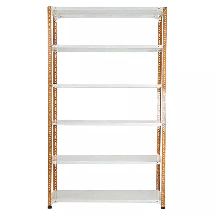 spacious-metal-kitchen-cabinet-orange-and-ivory-6-shelves-12x24x86-inch