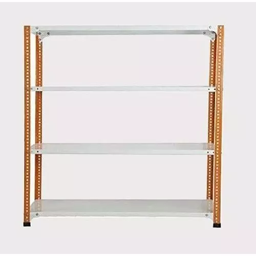 spacious-luggage-rack-iron-orange-and-ivory-4-shelves-12x36x79-inch