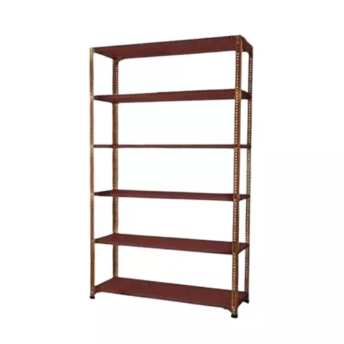Spacious Luggage Rack Iron Dark Chocolate 6 Shelves 12x36x47 inch Size