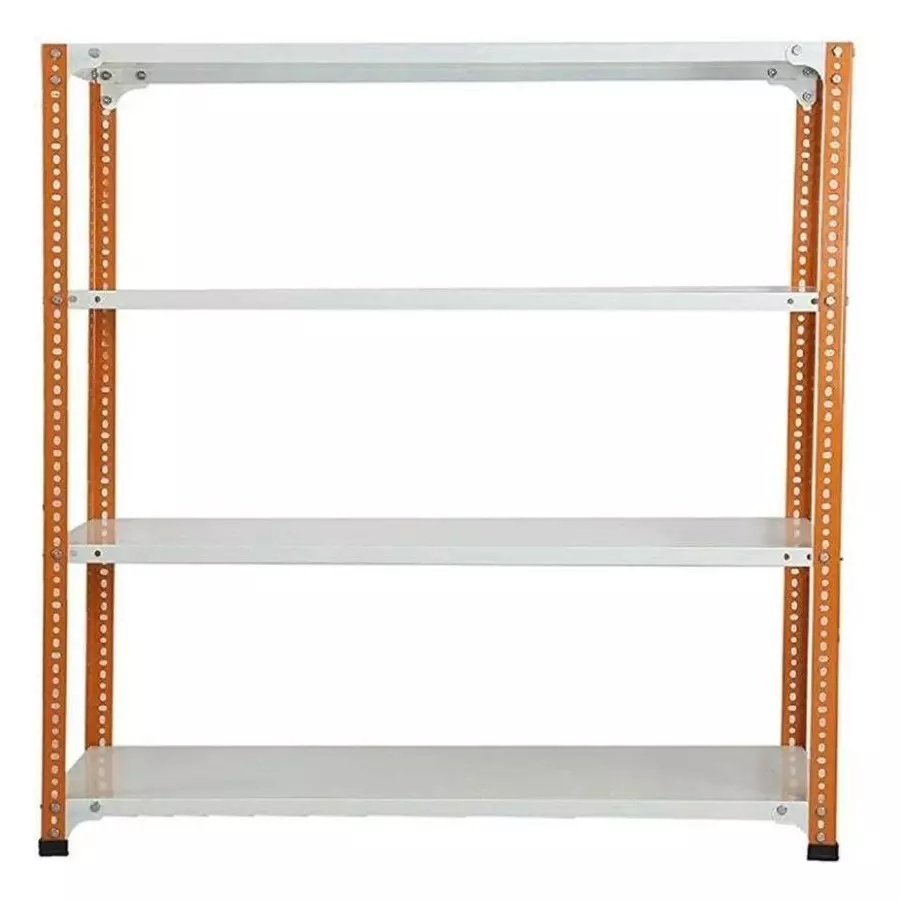 spacious-luggage-rack-orange-and-ivory-color-4-shelves-12x36x78-inch