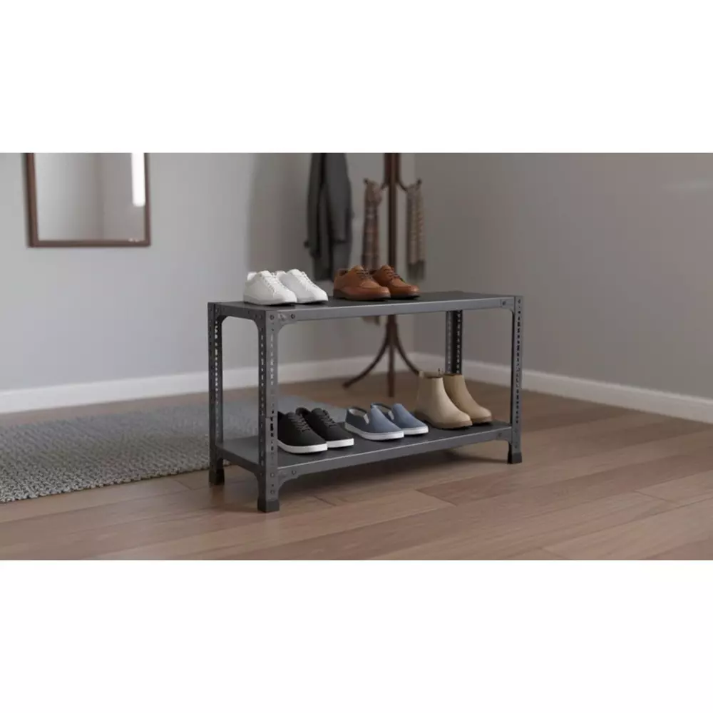 spacious-shopsy-shoe-metal-rack-grey-2-shelves-9x36x36-inch-size