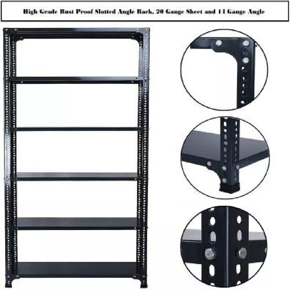 spacious-shoe-rack-black-5-shelves-12x36x98-inch-size