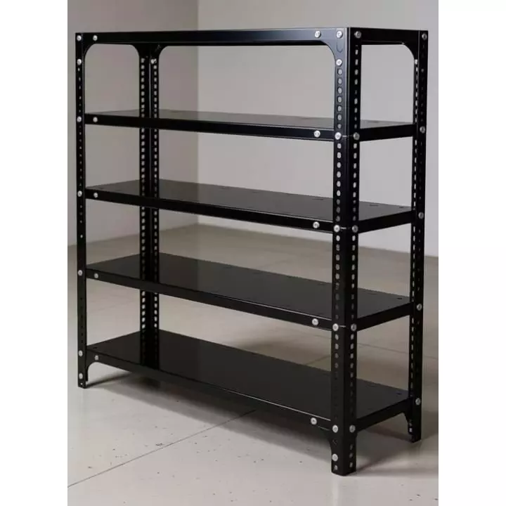 spacious-luggage-rack-black-5-shelves-9x36x36-inch-size