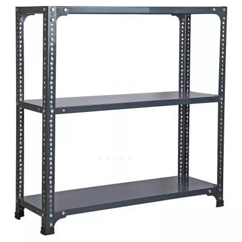 Spacious Book Shelf Rack Grey Color 3 Shelves