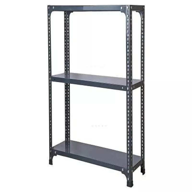 Spacious Luggage Rack Grey 3 Shelves 24x36x36 inch Size