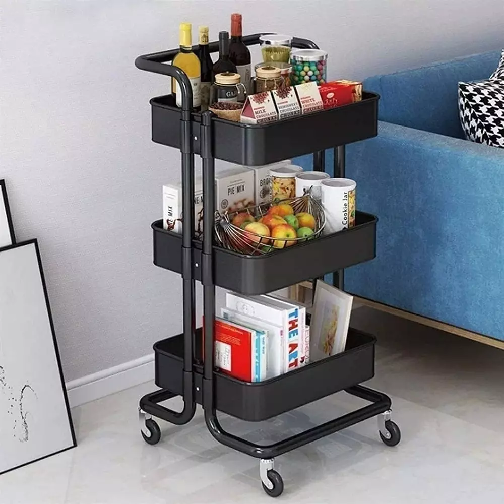 bigapple-multipurpose-foldable-rack-trolley-iron-3-tier-86x43x36-cm-overall-size-black-with-4-rubber-wheels