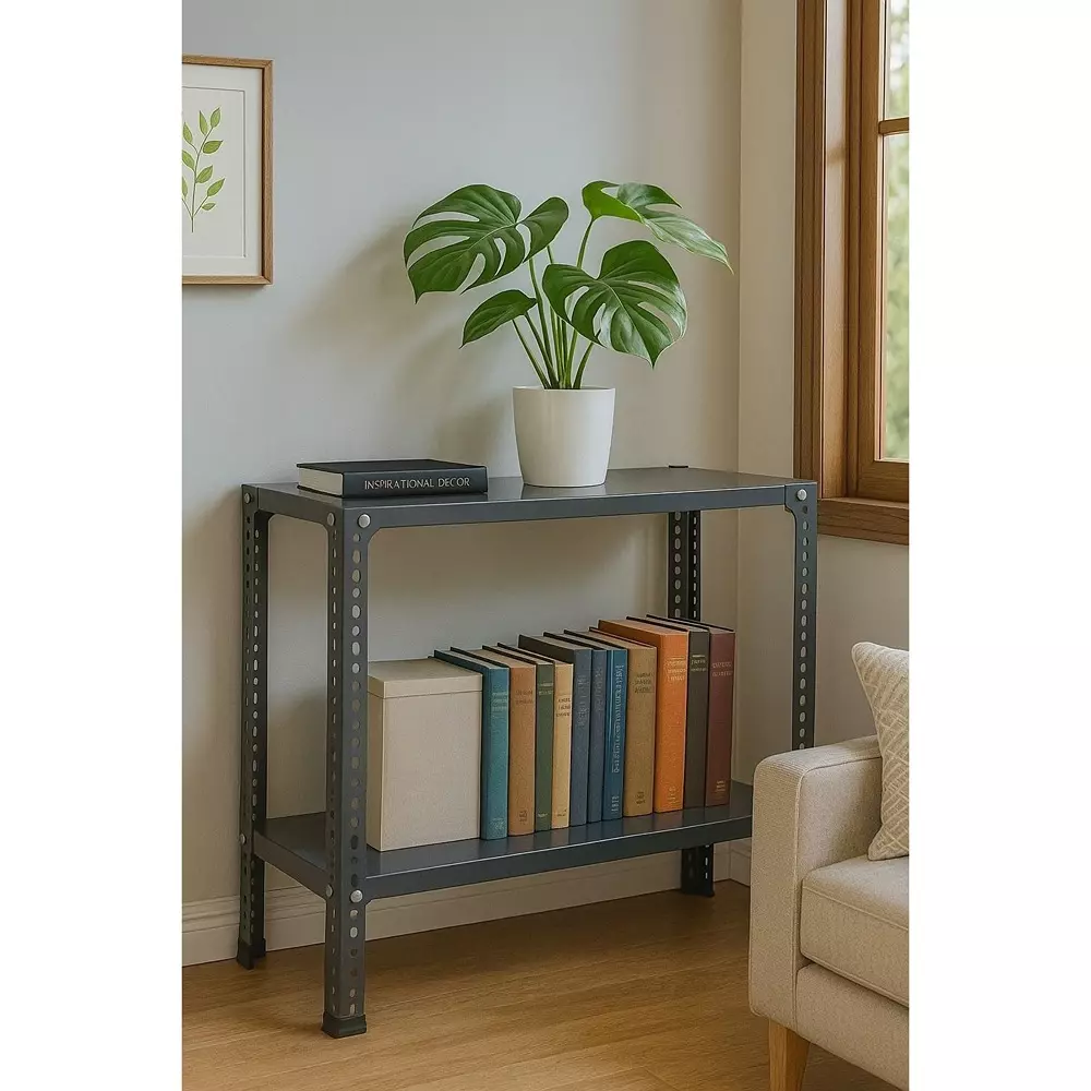spacious-shopsy-book-shelf-storage-rack-metal-grey-2-shelves-24x9x34-inch-sp4shpyg24x9x34