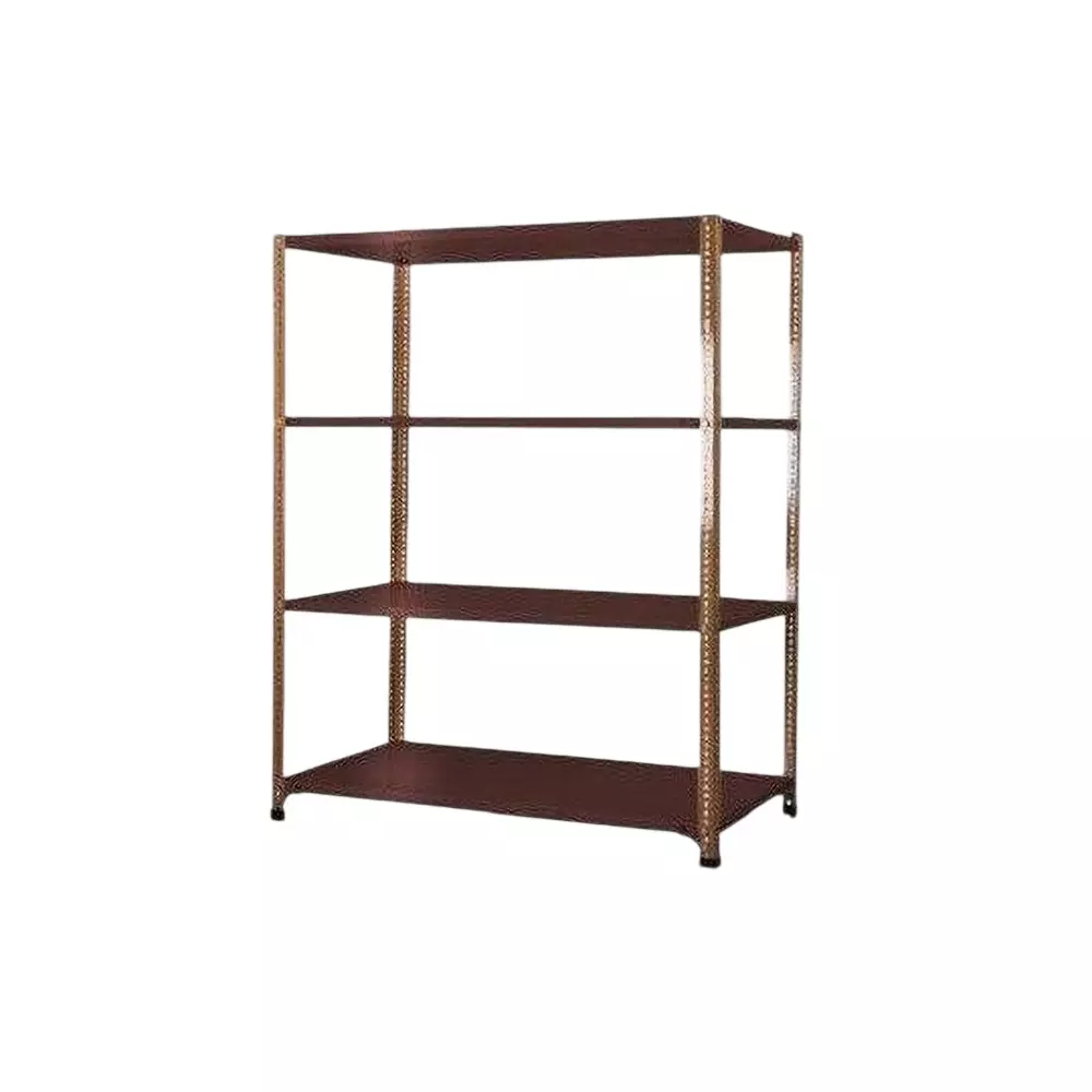 Spacious Metal Kitchen Cabinet Dark Chocolate 4 Shelves 12x36x61 inch Size