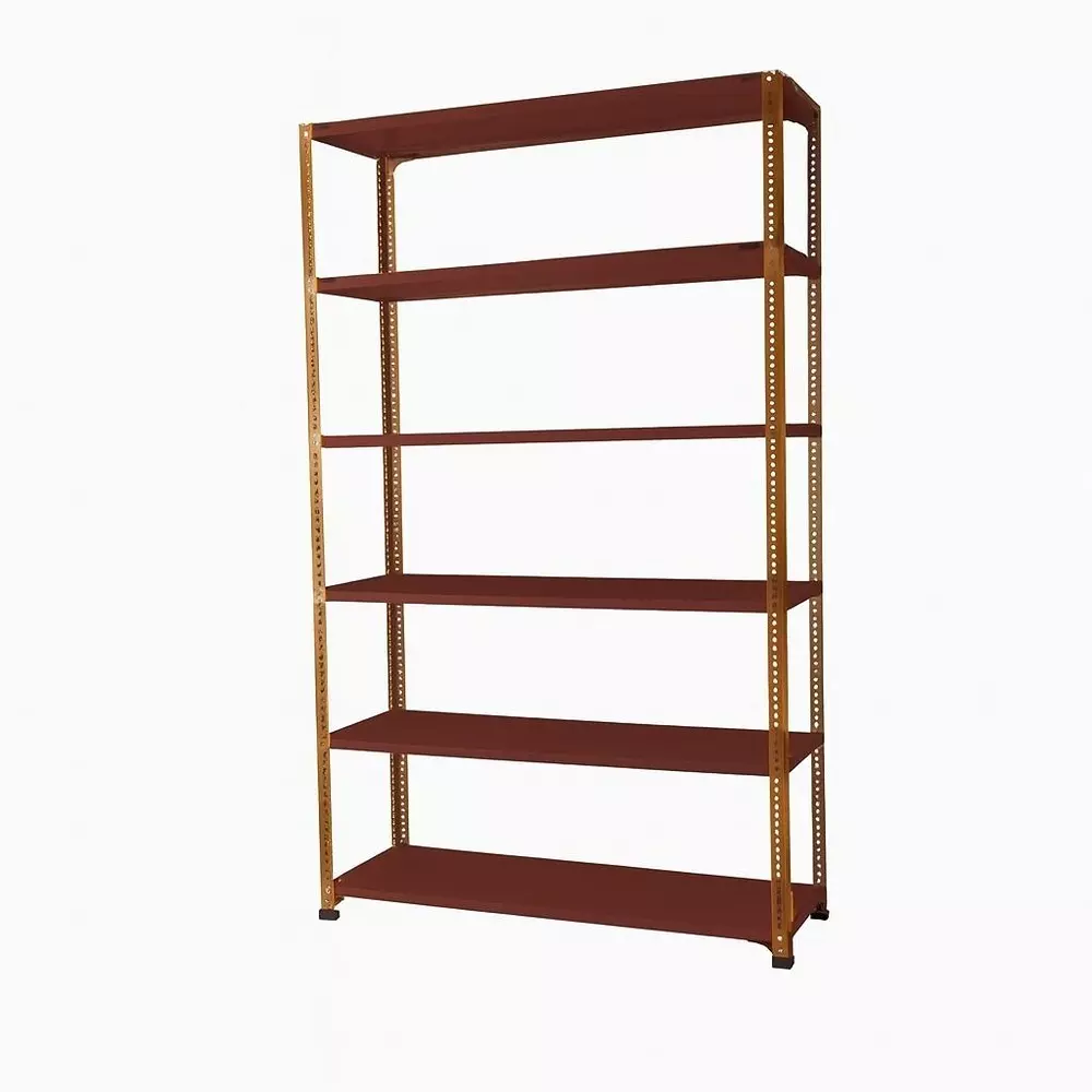 Spacious Metal Kitchen Cabinet Dark Chocolate 6 Shelves 15x36x48 inch Size