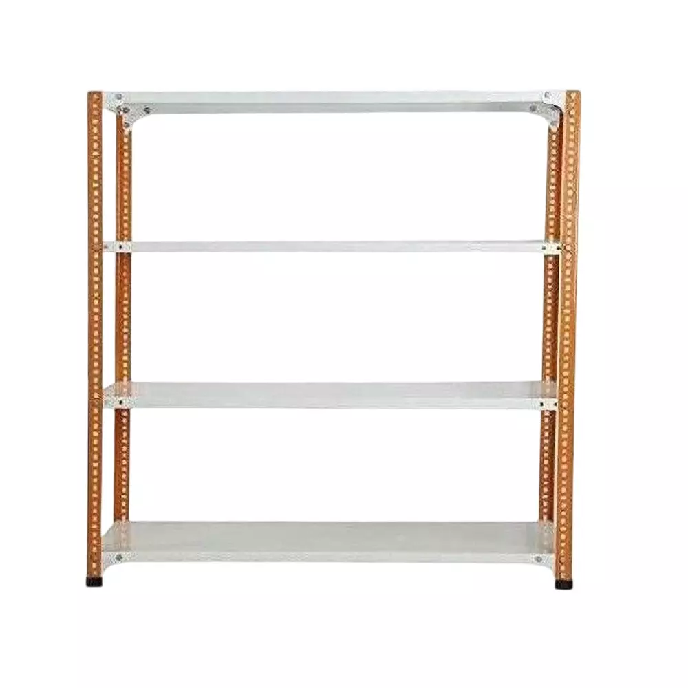 spacious-metal-kitchen-cabinet-orange-and-ivory-4-shelves-12x24x49-inch