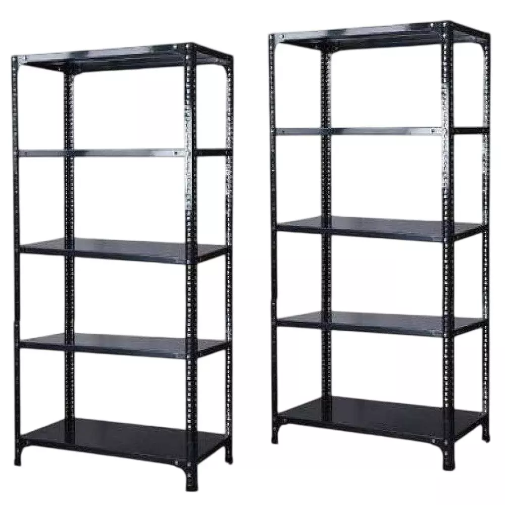 Spacious Metal Kitchen Cabinet Grey 5 Shelves 9X33x71 inch Size (Pack of 2)