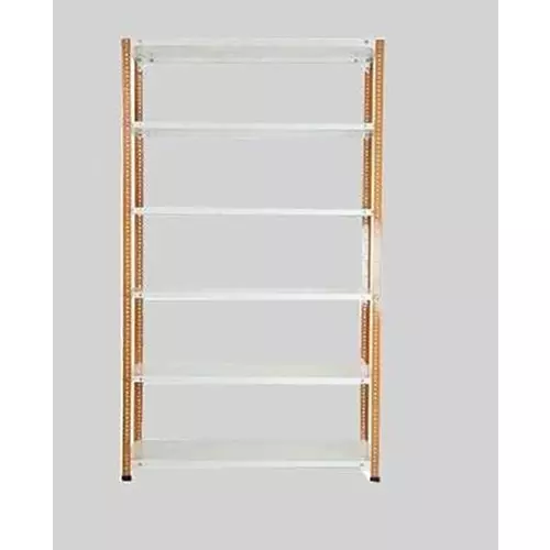 spacious-luggage-rack-iron-orange-and-ivory-6-shelves-12x36x48-inch