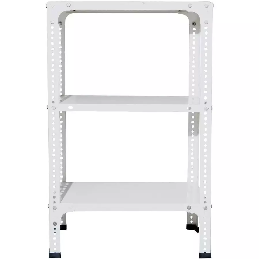 Spacious Luggage Rack White Color 3 Shelves