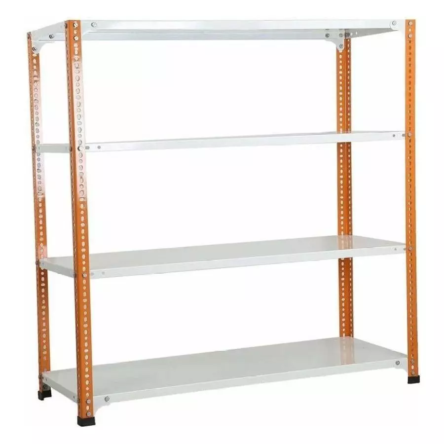 Buy Spacious Luggage Rack Orange and Ivory Color 4 Shelves 12x24x37 ...