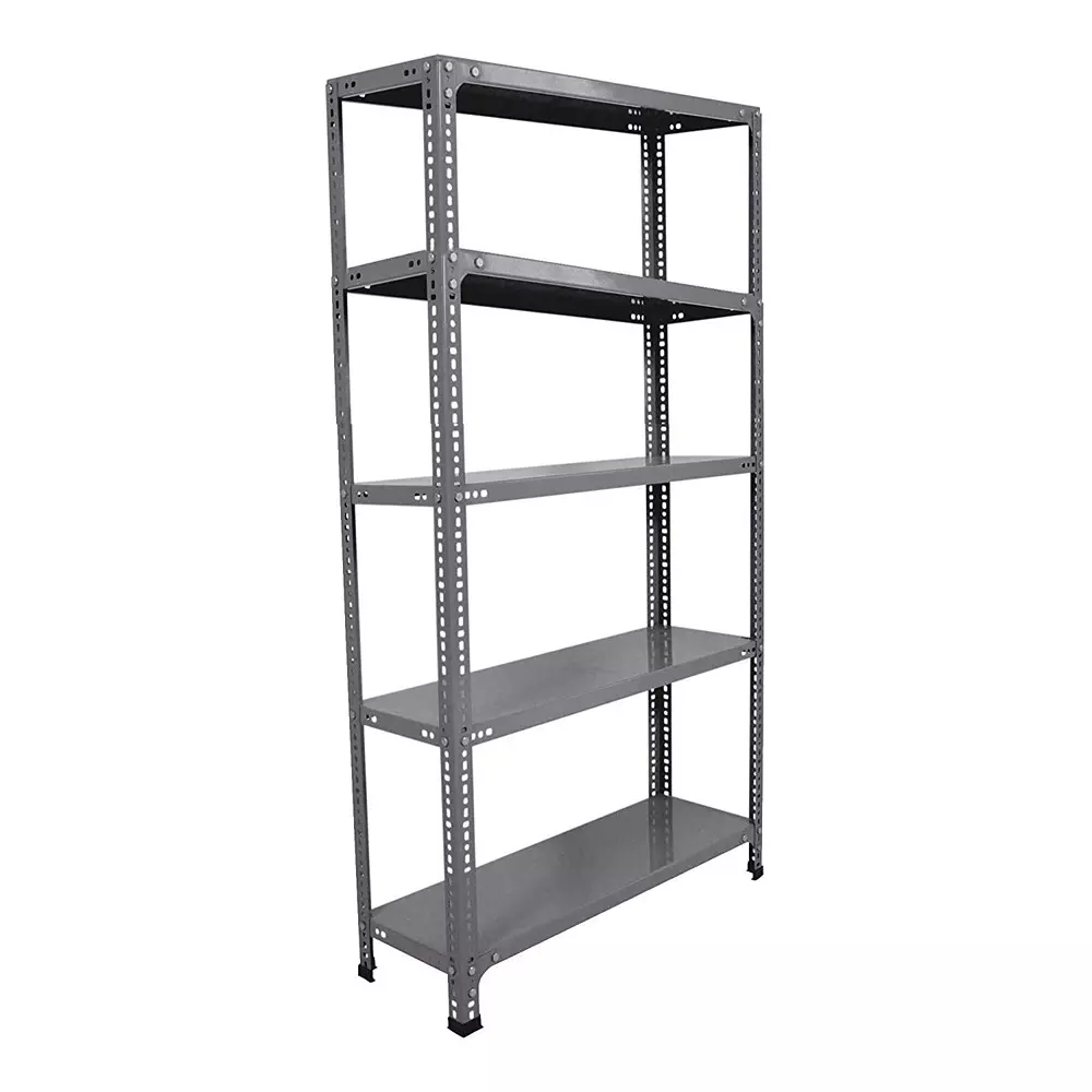 Spacious Rack Shelf Grey 5 Shelves 15x36x71 inch Size