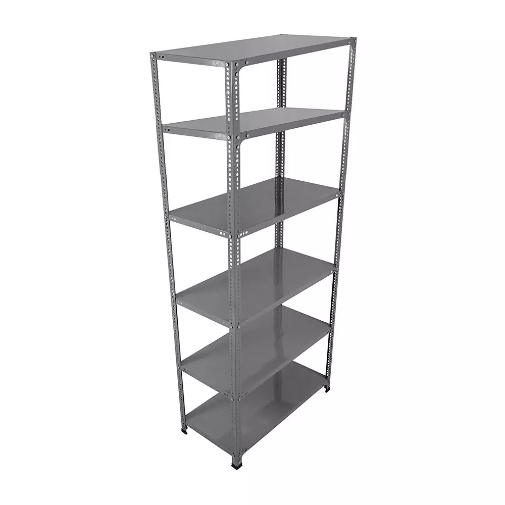Spacious Luggage Rack Grey 6 Shelves 15x36x58 inch Size