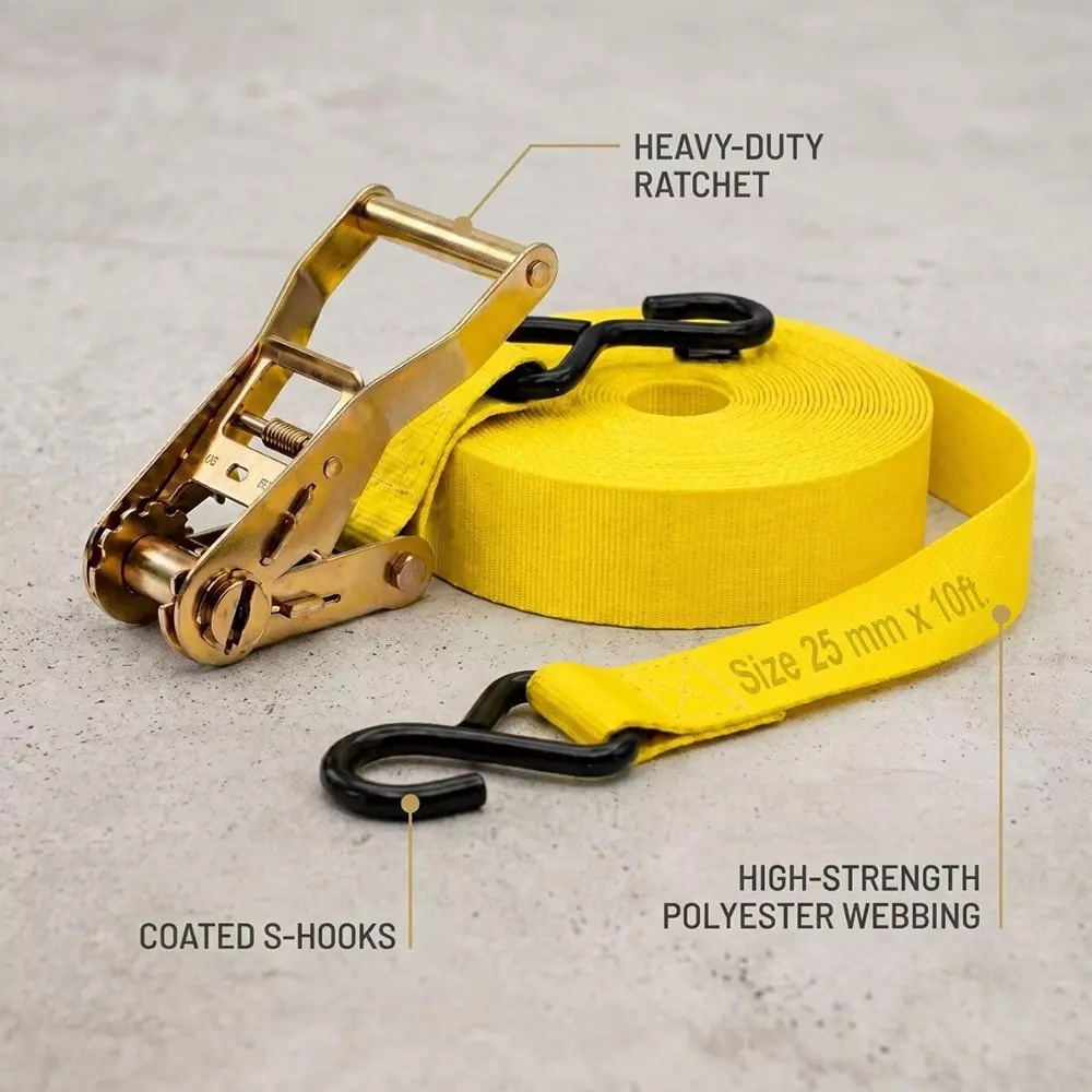 trion-products-trion-products-ratchet-straps-with-s-hooks-for-securing-motorcycles-atvs-trailer-cargo-yellow-color-length-10-ft-3-m-1500-kg-load-capacity