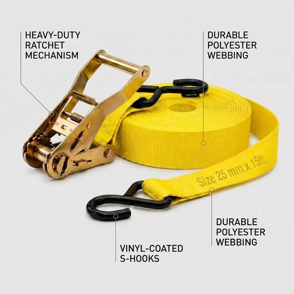 trion-products-trion-products-ratchet-straps-with-s-hooks-for-securing-motorcycles-atvs-trailer-cargo-yellow-color-length-15-ft-457-m-1500-kg-load-capacity