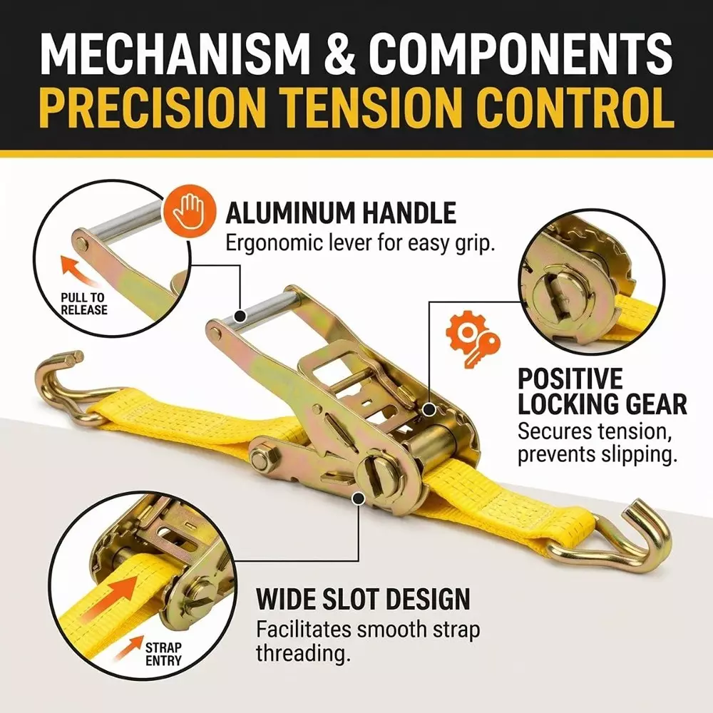 trion-products-05-ton-ratchet-strap-with-double-j-hook-46-feet-14-m-length-x-1-inch-254-mm-width-and-1500-kg-break-strength-yellow-1541j46p4-pack-of-4