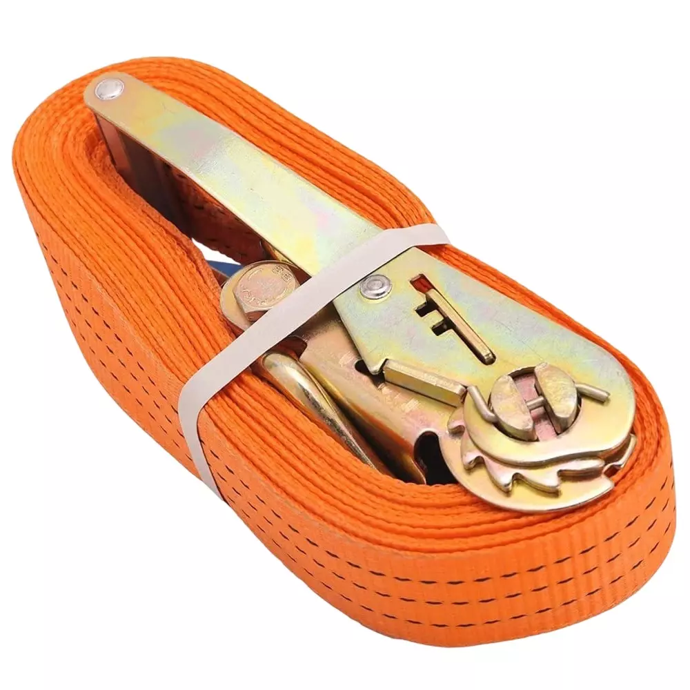 SAFELIFT Ratchet Cargo Lashing Belt/Strap Polyester Webbing 5 Ton Capacity 10 m Length 50 mm Thickness, TB-SA-30014