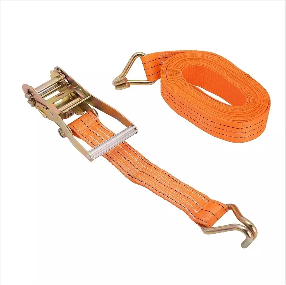 Sankalp 5 Ton 2 Piece Cargo Loading Belt Set Orange Color Polyester Body 12 m Length for Commercial & Industrial Purpose