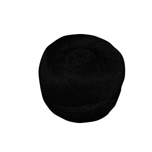 MM WILL CARE Clothes Drying Rope Nylon Black 2.5 mm x 50 m