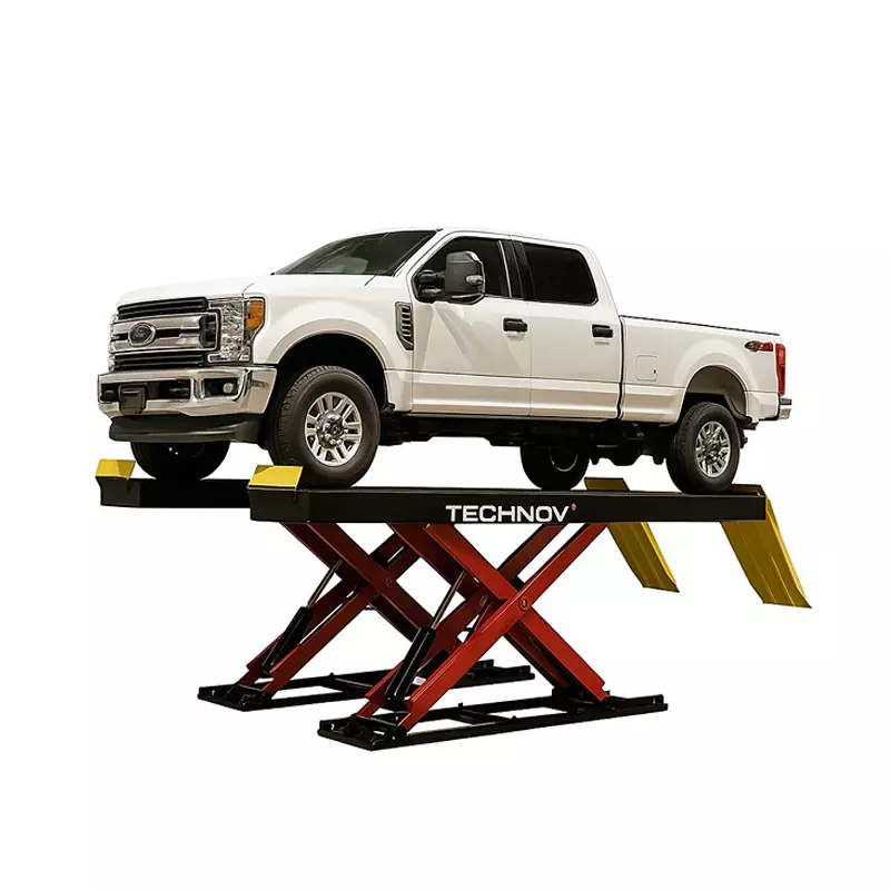 TechnoV Alignment Scissor Lift 4000 Kg (4.0 Ton) Capacity Electro Hydraulic 2.2 kW Power Three Phase, TSASL02